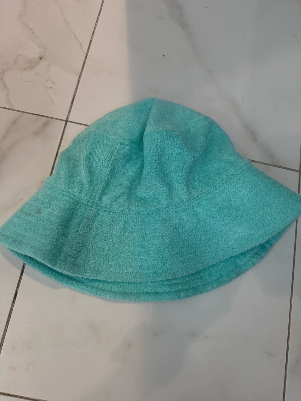Kids Aqua Bucket Hat - Soft Terry Fabric